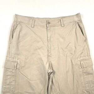 Vintage‎ Polo Ralph Lauren Cargo Pants Khaki Cotton Mens 38x32 Utility Pockets